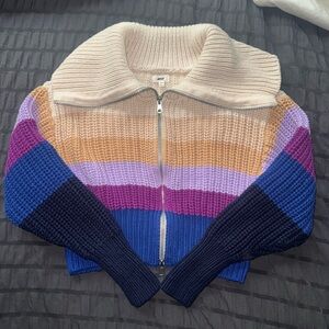 Aerie Double Zip Cardigan